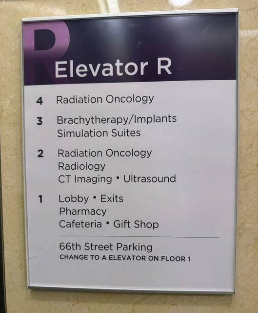 Elevator directory listing simulation suites on floor 3